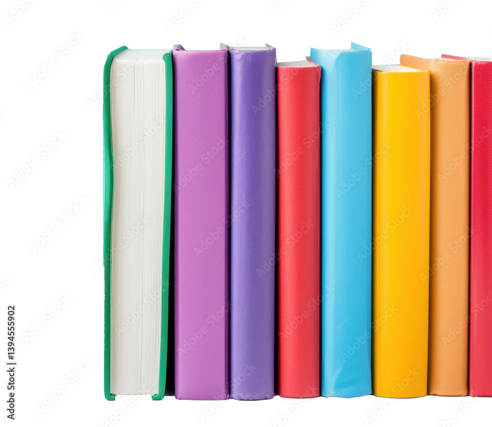Naklejka premium stack of colorful books