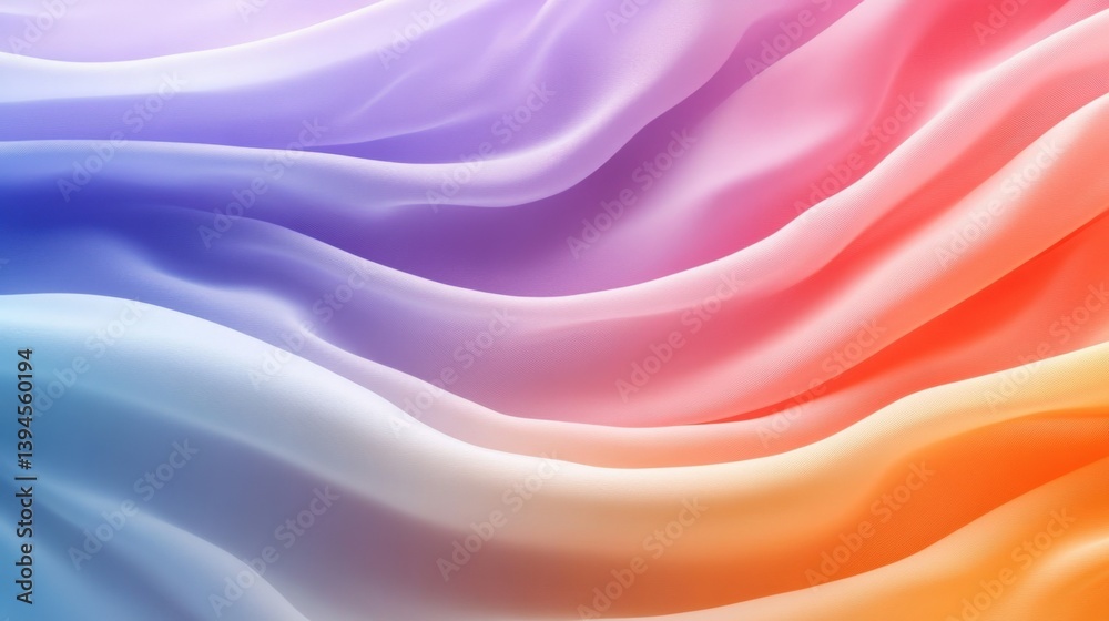 Fototapeta premium Colorful fabric waves