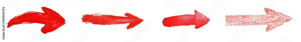 Minimalist mockups showcase red brush strokes in an isolated composition for design inspiration Minimalist mockups showcase red brush strokes in an isolated composition for design inspiration