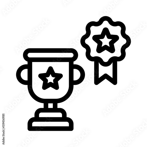 achievements line icon