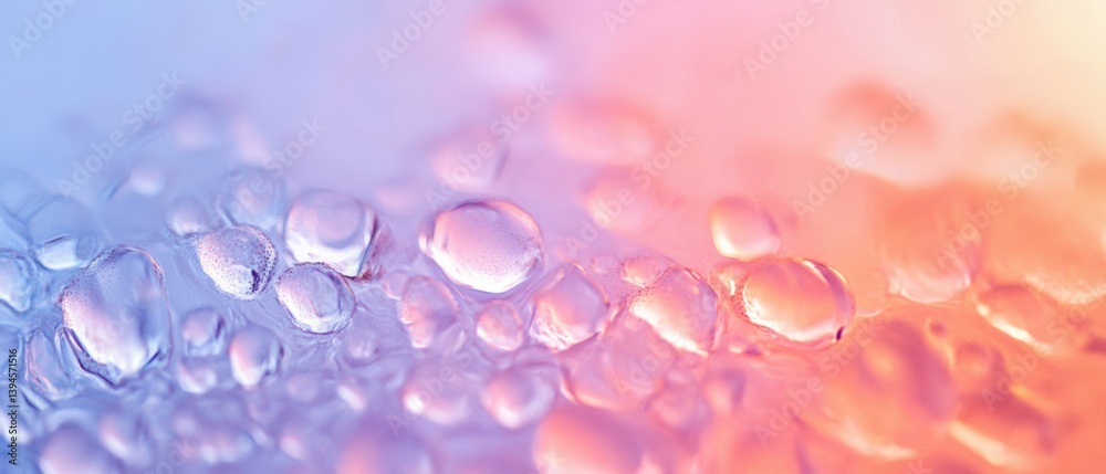 Water droplets on a surface Water droplets on a surface