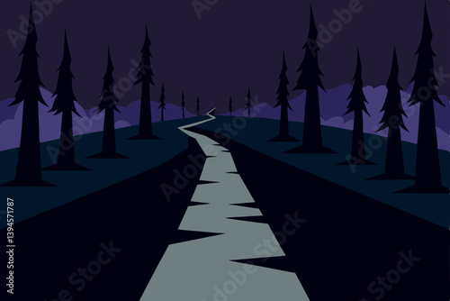 night road in the city