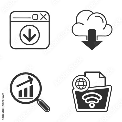 Modern UI Icons Set for Web and App Design