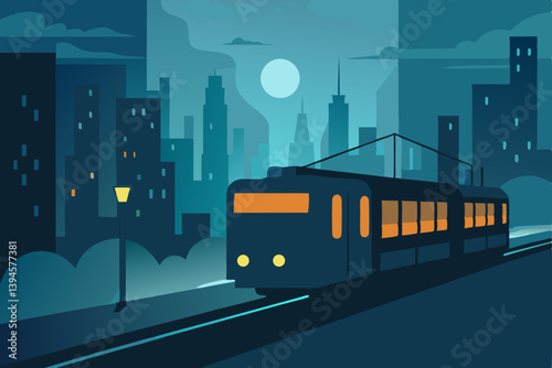 tram in the city