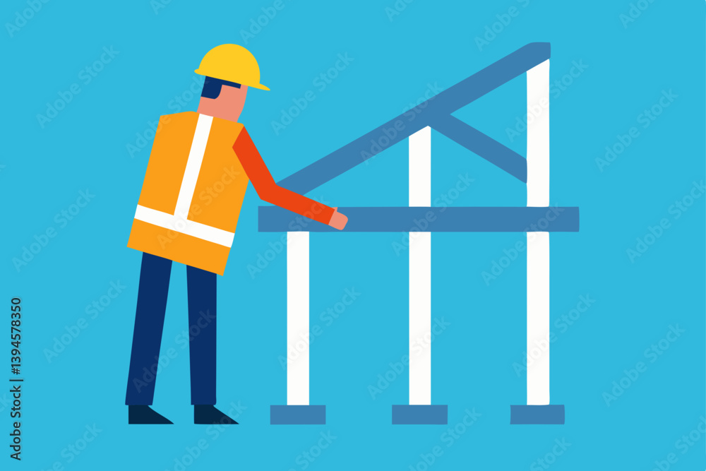 female construction worker with blueprint female construction worker with blueprint