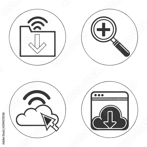 Modern UI Icons Set for Web and App Design