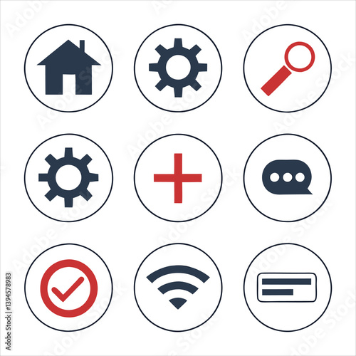 Modern UI Icons Set for Web and App Design