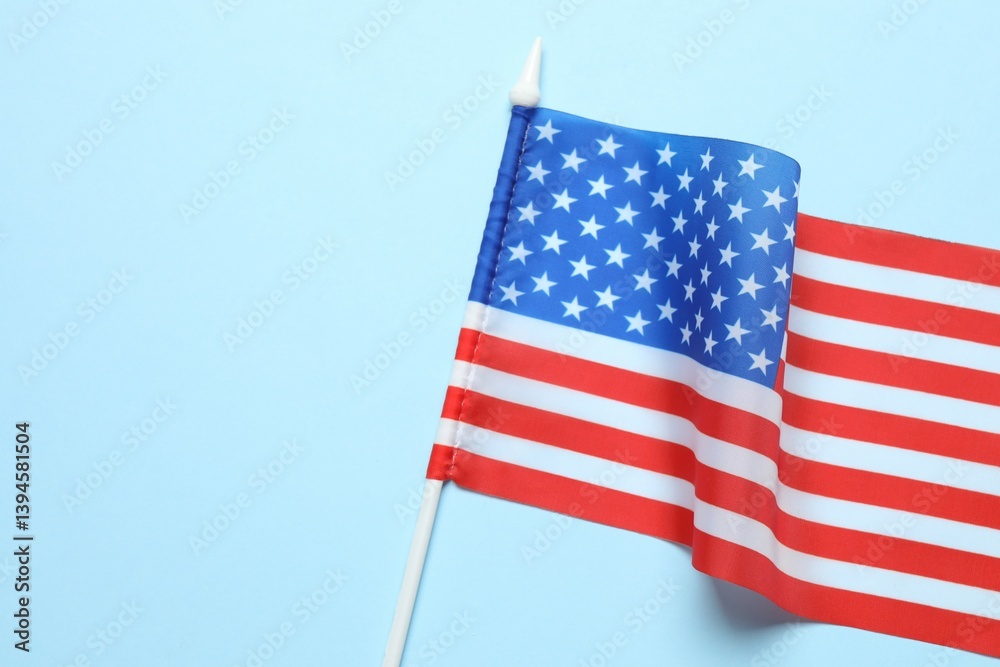 Obraz premium Beautiful waving star and striped American flag