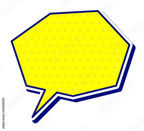 夏に使えるポップな吹き出し単体 清涼感 ベクターデータ チラシ・雑誌・Web・動画素材 イエロー