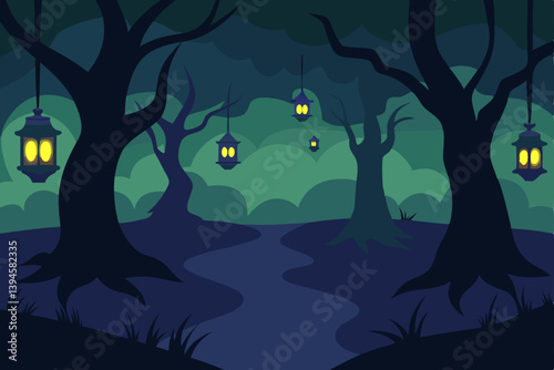halloween background with bats