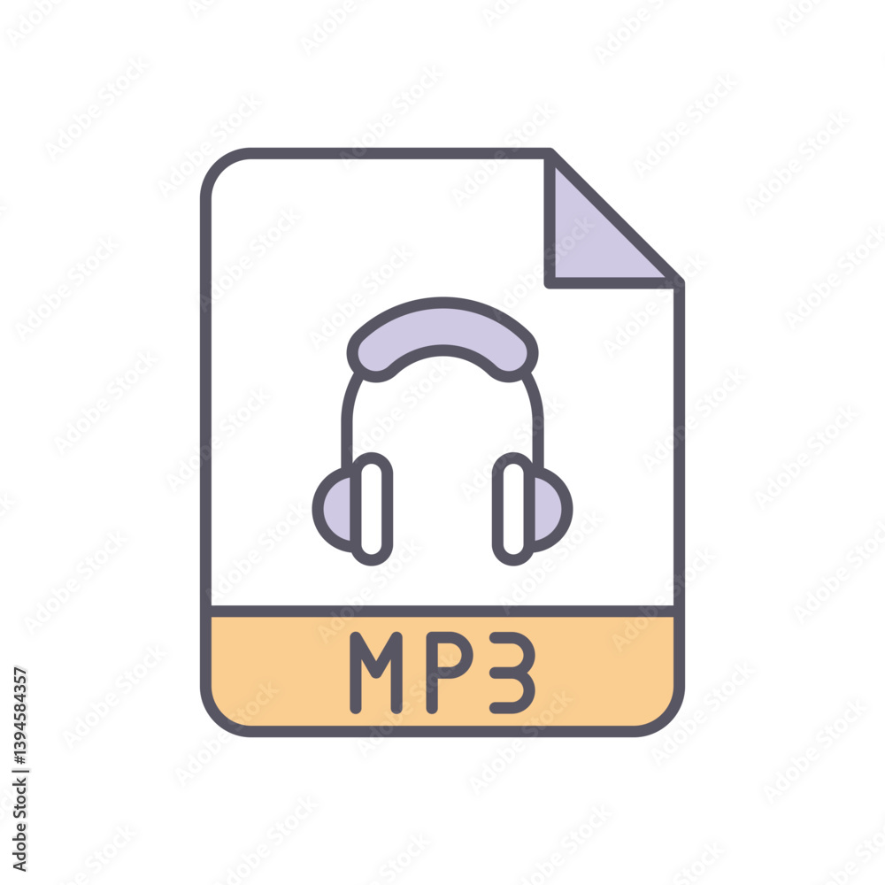 Mp3  vector icon stock illustration