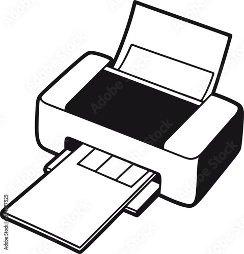 Fotocopy Machine Vector Art for Graphic Designers