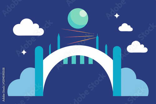 bridge over the city