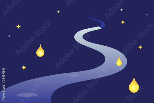 night sky with stars
