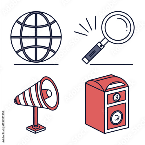 Modern UI Icons Set for Web and App Design