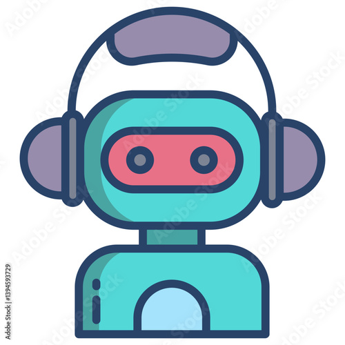 Linear color Bot Assistant icon