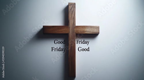 Good Friday: A Solitary Cross Silhouetted Against a Dramatic Sunrise or Sunset Sky - Reflecting on the Sacrifice of Jesus Christ and the Hope of Redemption