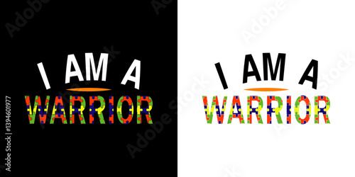 I am a warrior - digital high quality print ready cut file