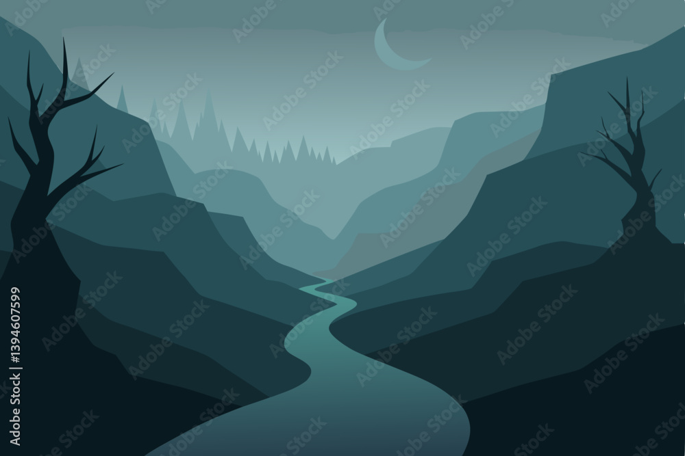 mountain landscape with mountains