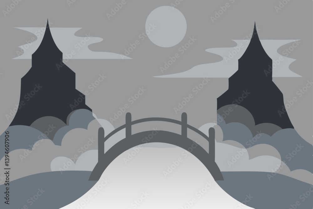 vector illustration of a castle