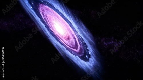 Discover the mesmerizing patterns of a spiral galaxy illuminated by the glowing center and surrounded by shimmering stars. The vastness of space captivates with its stunning colors and structures