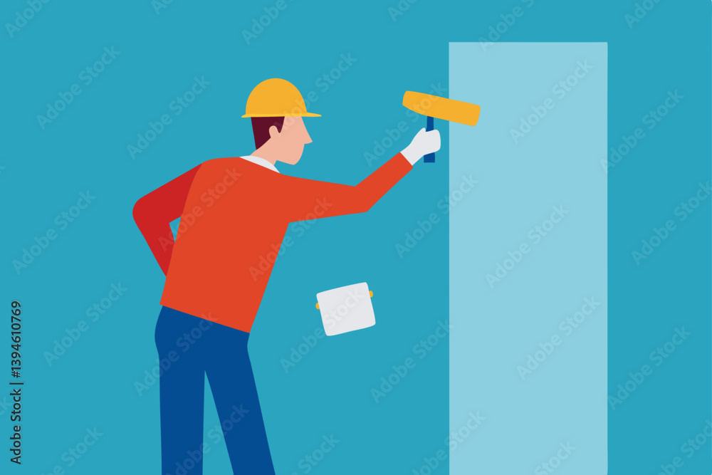 construction worker with clipboard