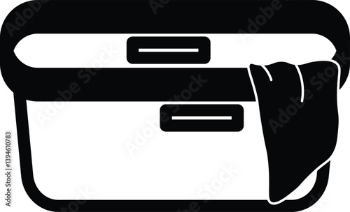 Laundry basket vector outline. Laundry basket icon vector design templates simple and modern.