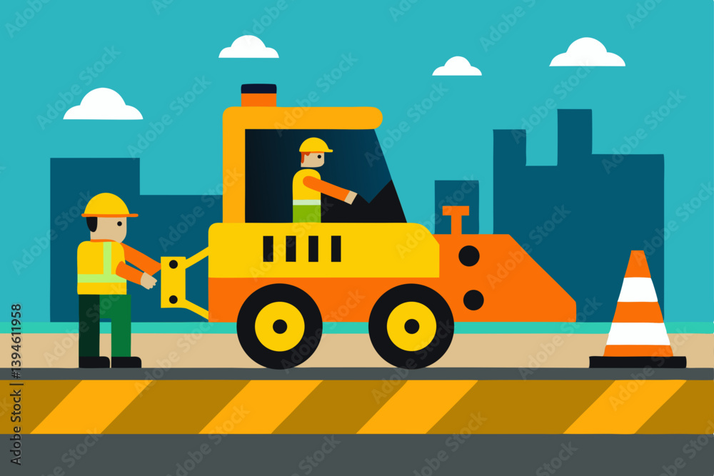 construction worker on construction site