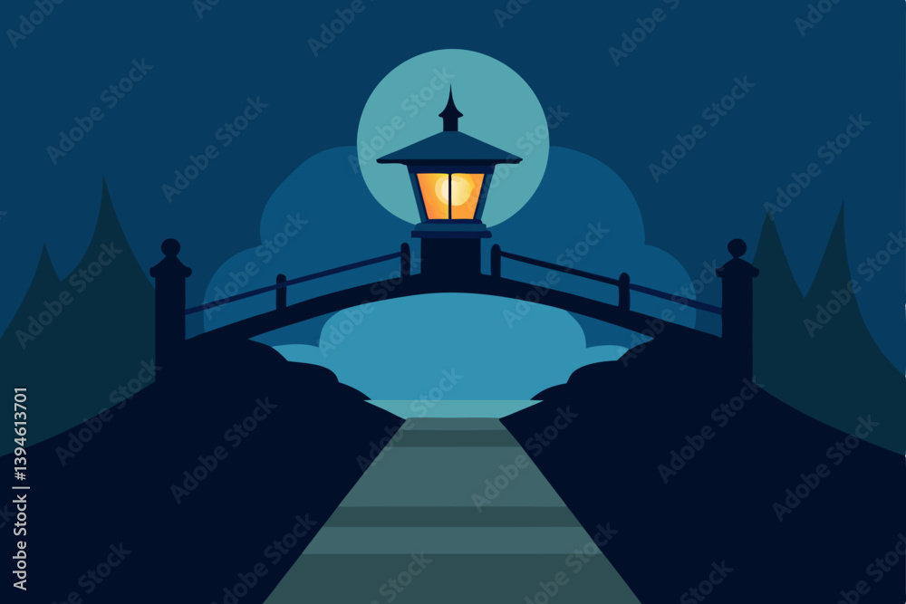 vector illustration of an old castle