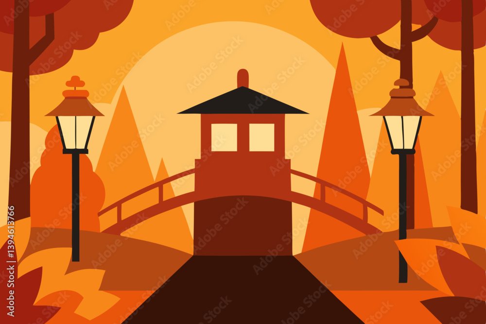 vector illustration of a street