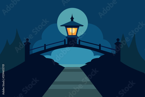vector illustration of an old castle