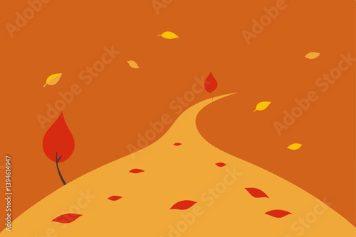 Obraz na płótnie vector illustration of an autumn background w salonie