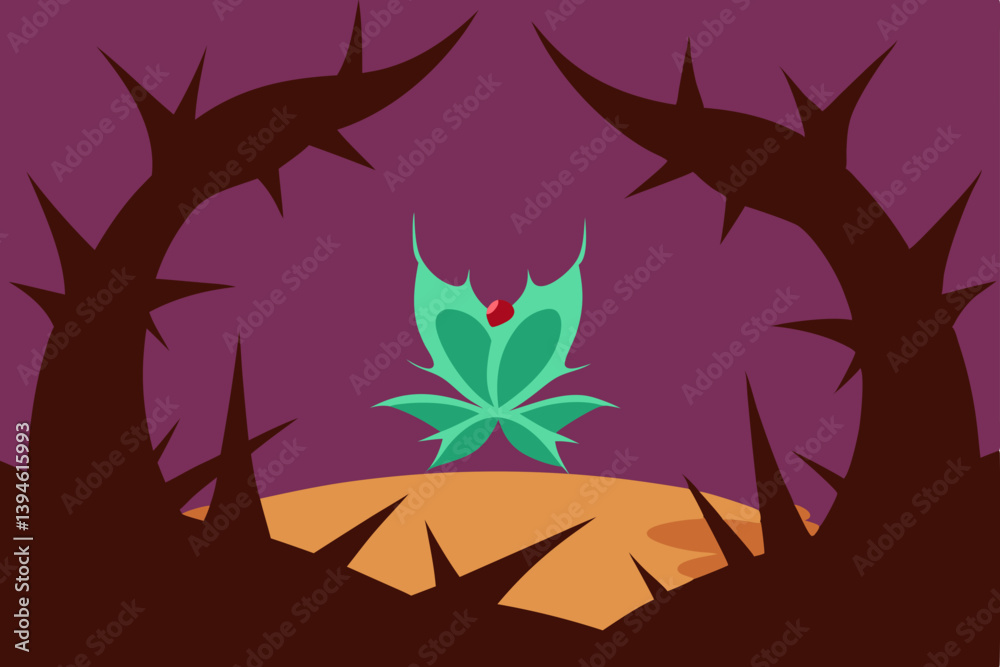 silhouette of a palm tree