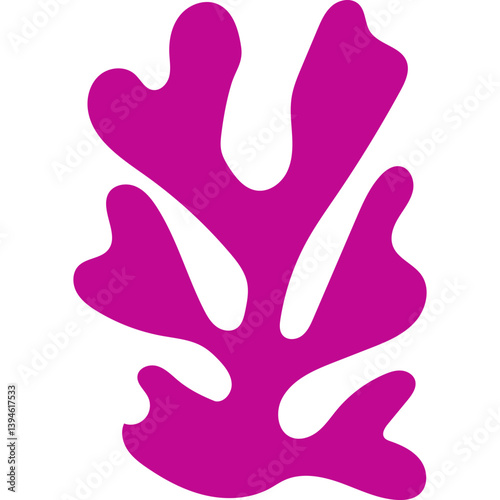 Coral Abstract Shape