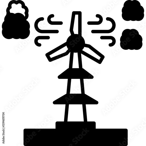 Wind Turbine Icon