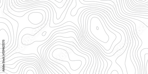 Abstract Geographical Map Illustration with Soft Wavy Lines Representing Elevation – Layered on a White Textured Background Inspired by Traditional Topography Charts