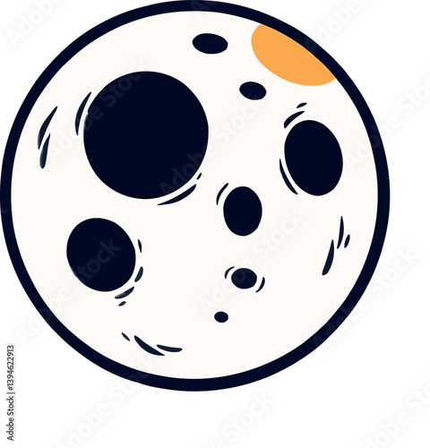 Moon Phases in Outer Space