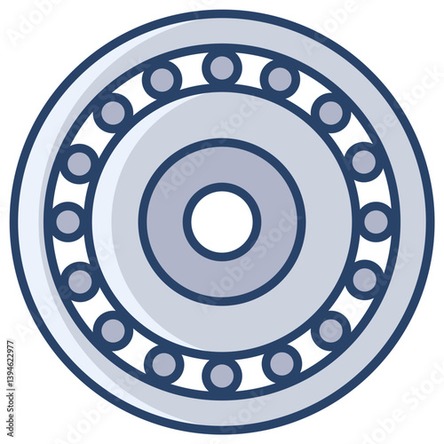 Linear color Bearing Roller icon