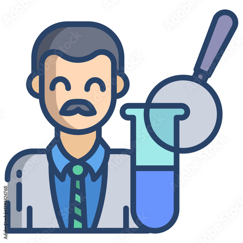 Linear color Chemistry icon