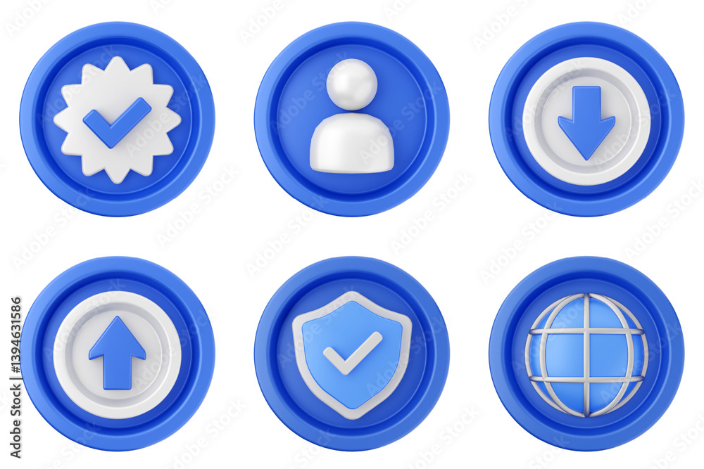 3d user interface icon set bundle 3d user interface icon set bundle
