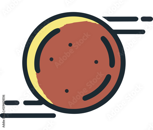 Red Planet Motion in Space Theme