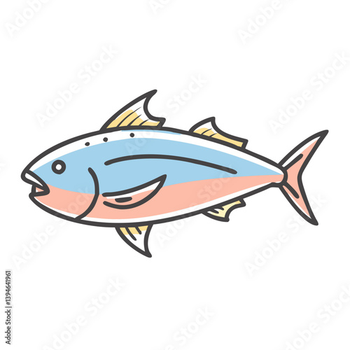 albacore tuna icon, albacore tuna vector illustration-simple illustration of albacore tuna, perfect for albacore tuna logos and icons
