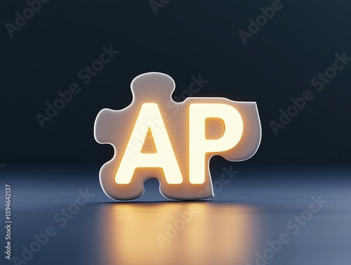 Puzzle piece letters ap