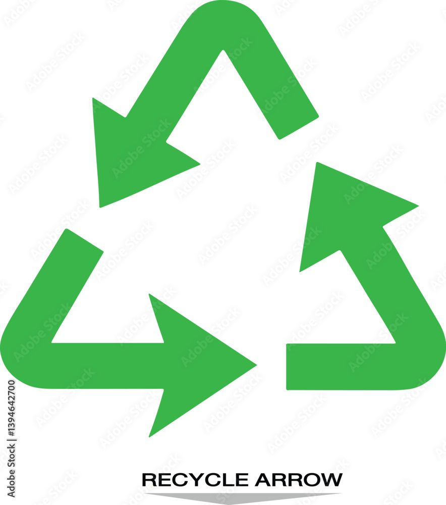 recycling symbol on white background recycling symbol on white background
