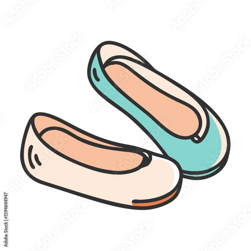 ballet flats icon, ballet flats vector illustration-simple illustration of ballet flats, perfect for ballet flats logos and icons