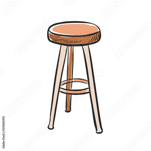 bar stool icon, bar stool vector illustration-simple illustration of bar stool, perfect for bar stool logos and icons