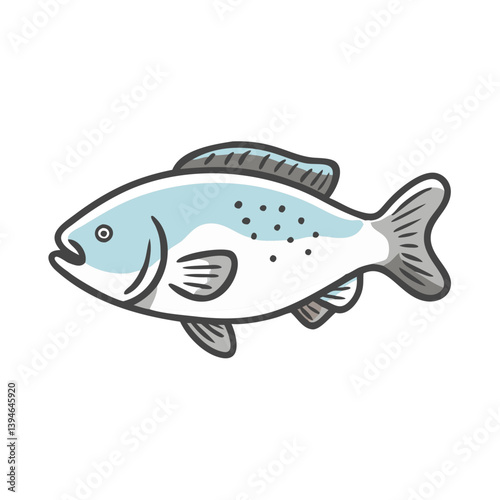 barramundi icon, barramundi vector illustration-simple illustration of barramundi, perfect for barramundi logos and icons