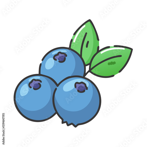 bilberry icon, bilberry vector illustration-simple illustration of bilberry, perfect for bilberry logos and icons