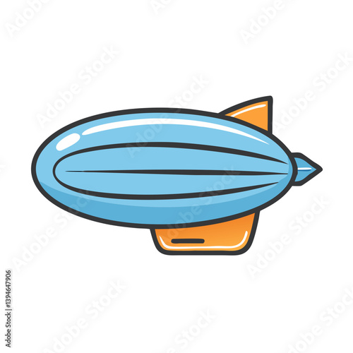 blimp icon, blimp vector illustration-simple illustration of blimp, perfect for blimp logos and icons