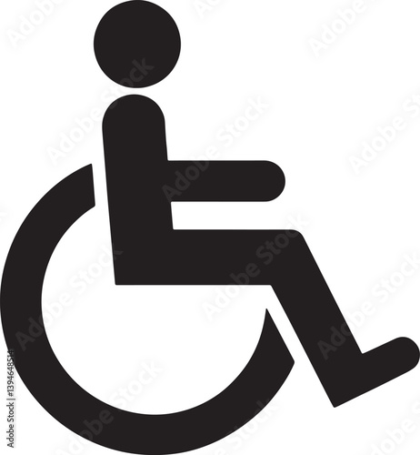 Wheelchair, handicapped access sign or symbols